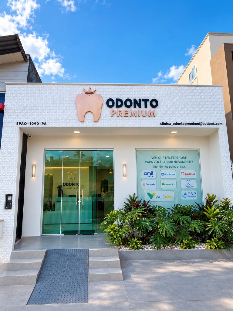Fachada oficial da clínica OdontoPremium em Canaã dos Carajás